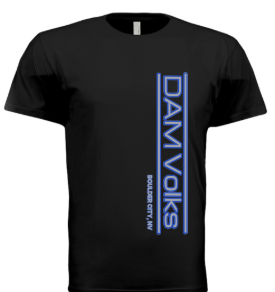 DAM Volks Blue Ink Neon Sign Shirt